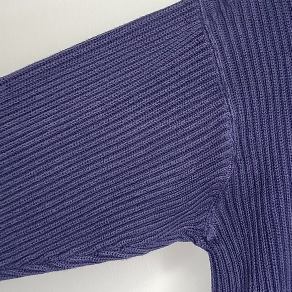 Timberland Heavy Knit Navy Blue Sweater, Size M - Picture 4 of 9